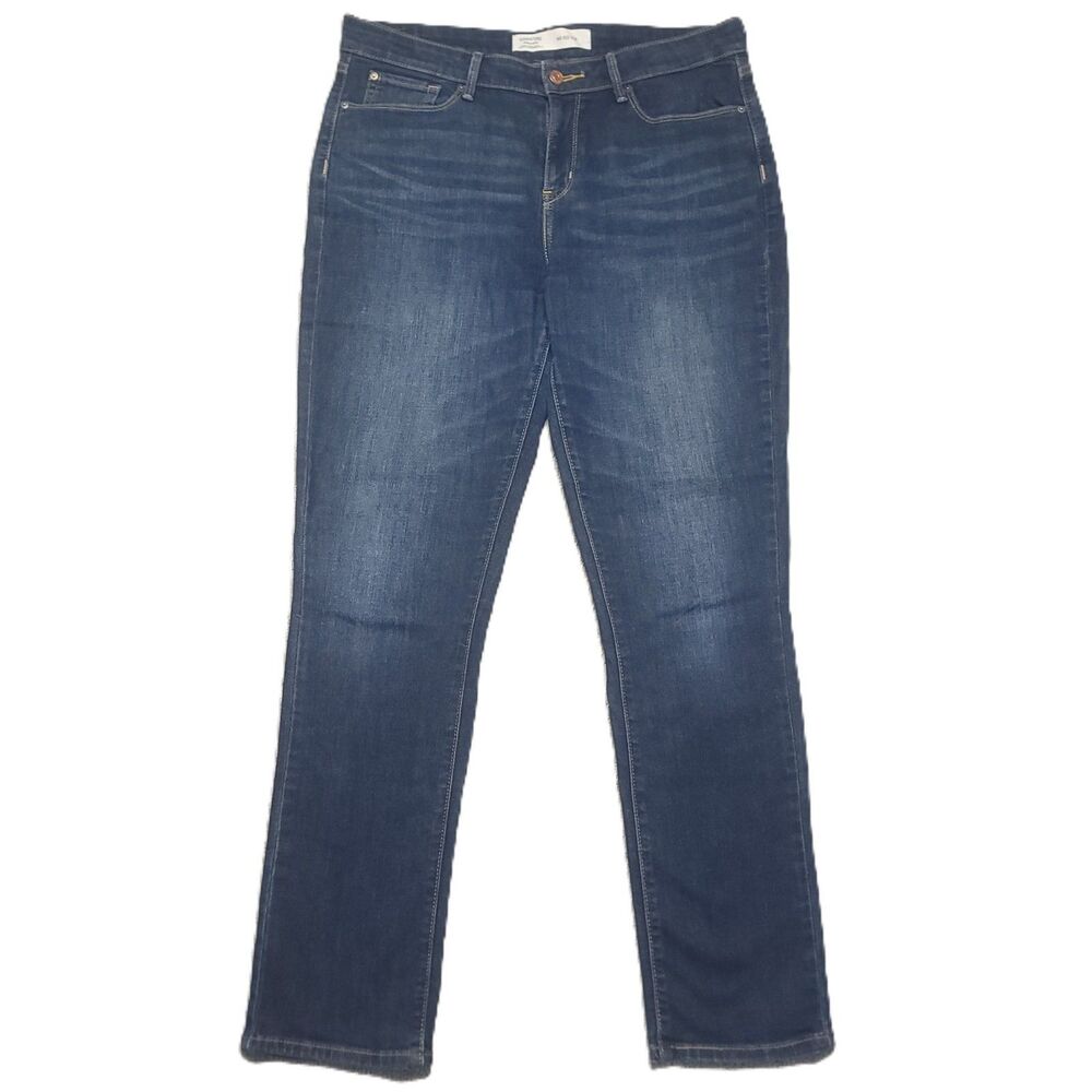 Levis Signature Mid Rise Slim Jeans Women's Size 12L Stretch Blue Denim Pants